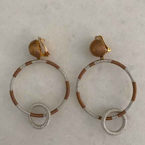 Marc Jacob Clip on Hoop Earrings - Picture 3 of 4